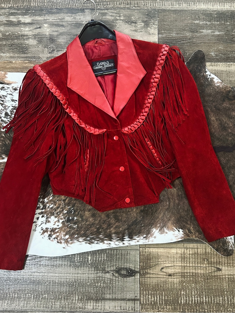 Leather Gallery Vintage Fringe Western Jacket
